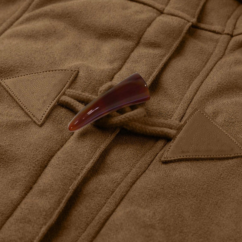 Women’s Hooded Sherpa Lined Duffle Toggle Winter Coat